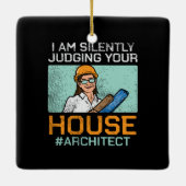 建築家 – 家の判断 セラミックオーナメント (裏面)