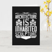 建築家 – 建築は現住彫刻 カード (黄色い花)