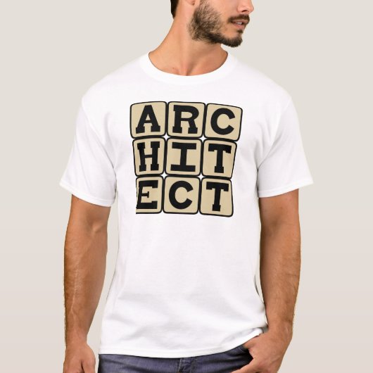 建築家、建築デザイナー Tシャツ (正面)