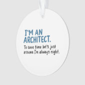 建築家 – 建築家 オーナメント (正面)