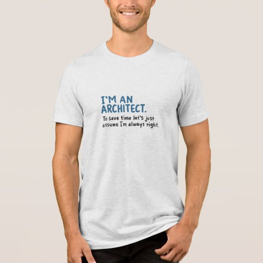 建築家 – 建築家 トライブレンドＴシャツ (正面)