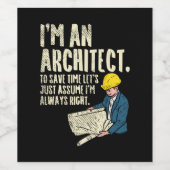 建築家 – 建築家 ワインラベル (シングルラベル)