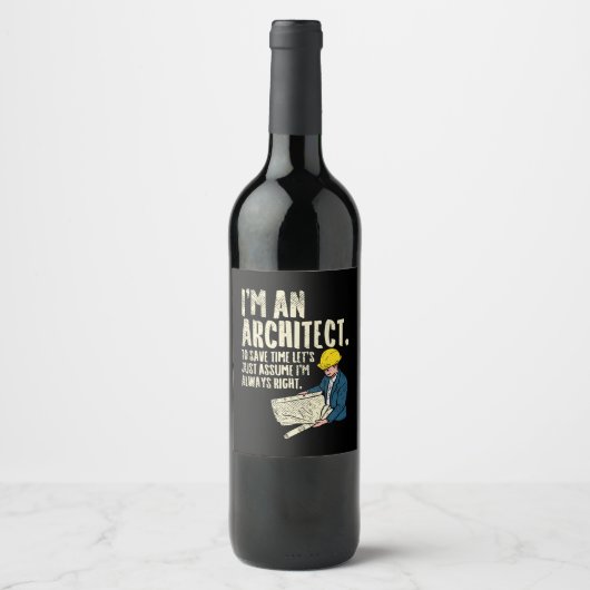 建築家 – 建築家 ワインラベル (正面)