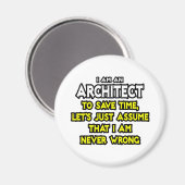 建築家…私が間違っていないと仮定 マグネット (正面/裏面)