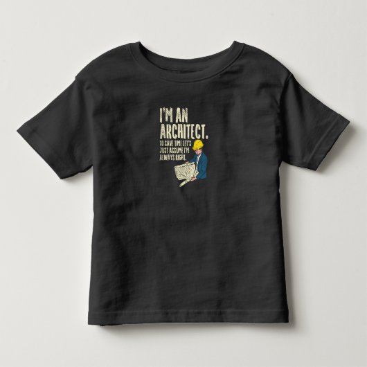 建築家 - 私は建築家です トドラーTシャツ (正面)