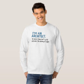 建築家 - 私は建築家です Tシャツ (正面フル)