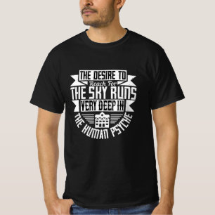 建築家-空に手を伸ばしたいという願望 Tシャツ