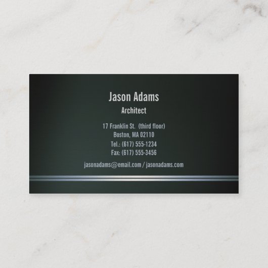 建築家 | Perfectプロジェクト 名刺 (裏面)