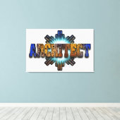 建築家DTWアーキテクトMerch キャンバスプリント (インサイチュ (ウッドフロア))