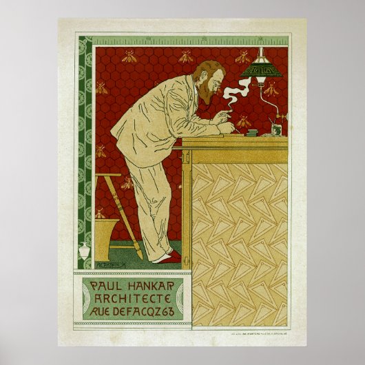 建築家Paul Hankar氏 ポスター (正面)