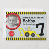 建築少年たち7th誕生日パーティーの招待状 招待状 (正面)