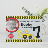 建築少年たち7th誕生日パーティーの招待状 招待状 (スタンド正面)