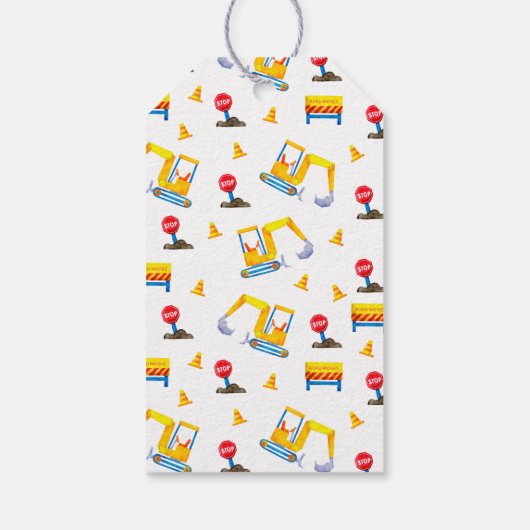 建築少年の赤ちゃんシャワーのお願い ギフトタグ (裏面)