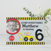 建築少年6th誕生日パーティーの招待 招待状 (スタンド正面)