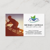 建築屋根作業員 | インストーラ 名刺 (正面)