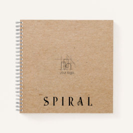建築工事請負業者向けのクラフト紙 ノートブック