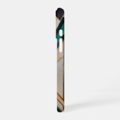 建築幾何学模様 アート作品 iPhone 16ケース (左側面)