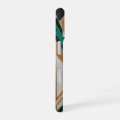 建築幾何学模様 アート作品 iPhone 16ケース (右側面)