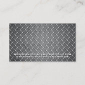 建築建物ロゴ |ブループリント |鉄鋼 名刺 (裏面)