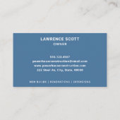 建築建物会社ブリックワークロゴネイビー 名刺 (裏面)