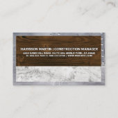 建築建物材料 |ツールロゴ 名刺 (裏面)