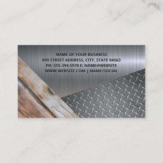 建築建物材料 名刺 (裏面)