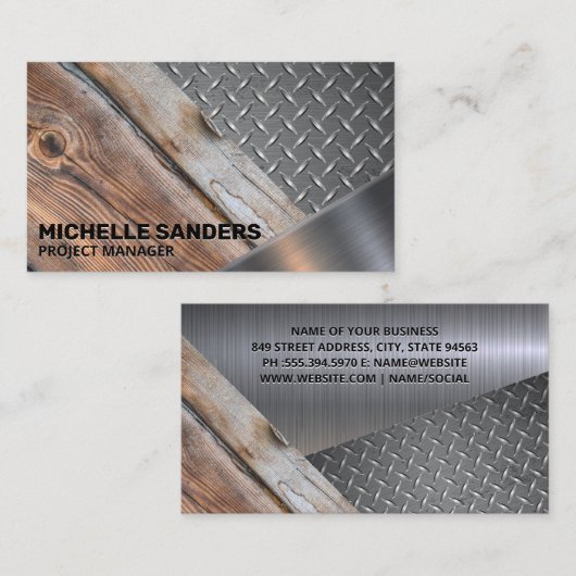 建築建物材料 名刺 (正面/裏面)