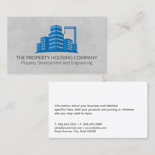 建築建物 名刺 (正面/裏面)