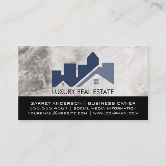 建築建築実在不動産ロゴ 名刺 (正面)