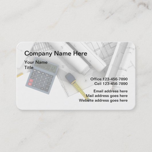 建築建築計画 名刺 (正面)