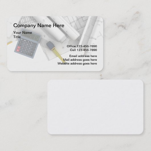 建築建築計画 名刺 (正面/裏面)