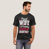 建築建築設計設計設計責任者の妻 Tシャツ (正面フル)