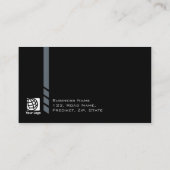 建築建築貿易スキルストライプ金ゴールド 名刺 (裏面)