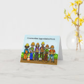 建築感謝週間グリーティングカード カード (黄色い花)