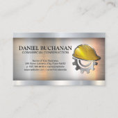 建築懸命ハットギア | ブルーカラー 名刺 (正面)