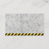 建築懸命ハットロゴ |具体的な注意 名刺 (裏面)