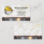 建築懸命ハットロゴ | 大工の建造 名刺 (正面/裏面)