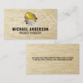 建築懸命帽子 | ブループリント 名刺 (正面/裏面)