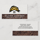 建築懸命帽子 |不動産実在開発者 名刺 (正面/裏面)