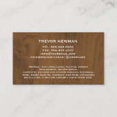 建築手利人大工ツールウッドホワイト 名刺 (裏面)