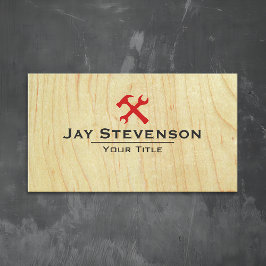 建築手利大工ウッド 名刺