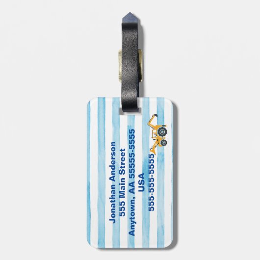 建築手荷物タグの個人用設定が可能 ラゲッジタグ (裏面縦)