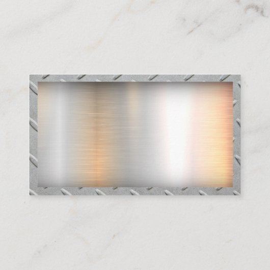 建築技術者 |金属の背景 名刺 (裏面)