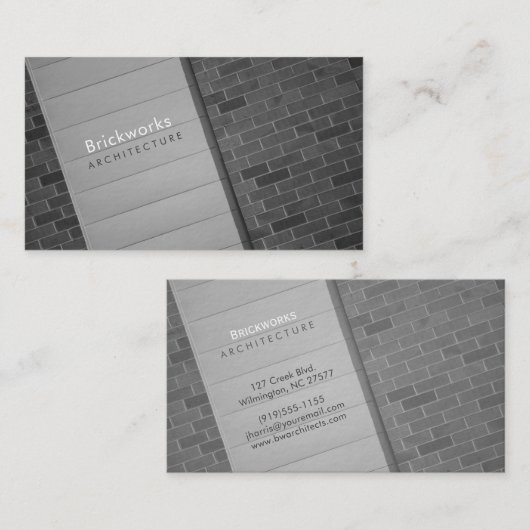建築抽象芸術 名刺 (正面/裏面)