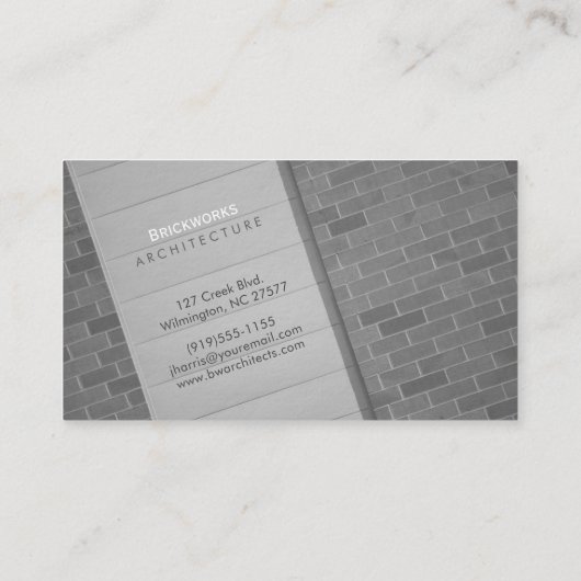建築抽象芸術 名刺 (裏面)