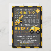 建築招待状ボーイバースデーパーティー 招待状 (正面)