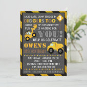 建築招待状ボーイバースデーパーティー 招待状 (スタンド正面)