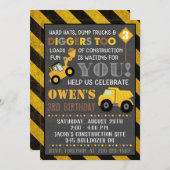 建築招待状ボーイバースデーパーティー 招待状 (正面/裏面)