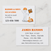 建築掘削中 名刺 (正面/裏面)