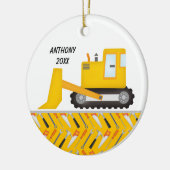 建築掘削機パーソナライズされたオーナメント セラミックオーナメント (左)